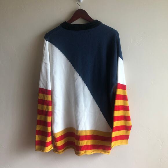 Rare Joesph Graphic Abstract Intarsia Sweater - Picture 2 of 8